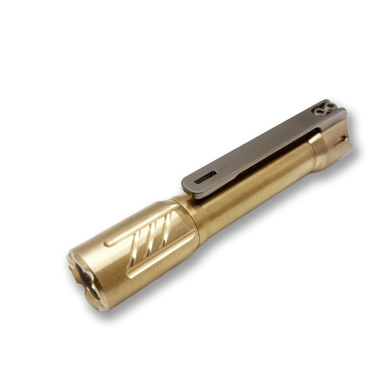 EDOLUC Little Glow Arrow AAA/10440 Brass EDC Flashligh