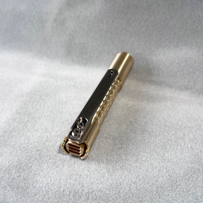 EDOLUC Loong-01 AAA/10440 Brass EDC Flashlight Nichia 519A 4000K/XPL6500K/Samsung5000K LED