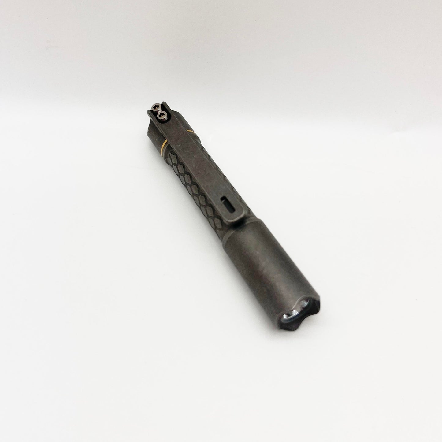 EDOLUC Loong-01 Titanium Stonewashed Mini EDC Flashlight Nichia 519a 4000K R9080 LED AAA/10440