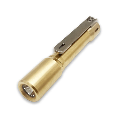 EDOLUC Little JM Glow Arrow AAA/10440 Brass EDC Flashlight