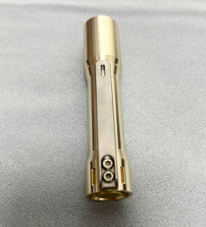 EDOLUC Glow arrow EDC Flashlight Brass Smooth Nichia 519a 4000K R9080/Samsung5000K/XPL6500K with Type-C 14500/AA Battery