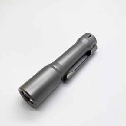 EDOLUC Glow arrow EDC Flashlight Titanium Raw Smooth with Type-C 14500/AA Battery