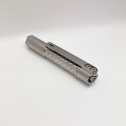 EDOLUC Loong-01 Titanium Raw Mini EDC Flashlight Nichia 519a 4000K R9080 LED AAA/10440