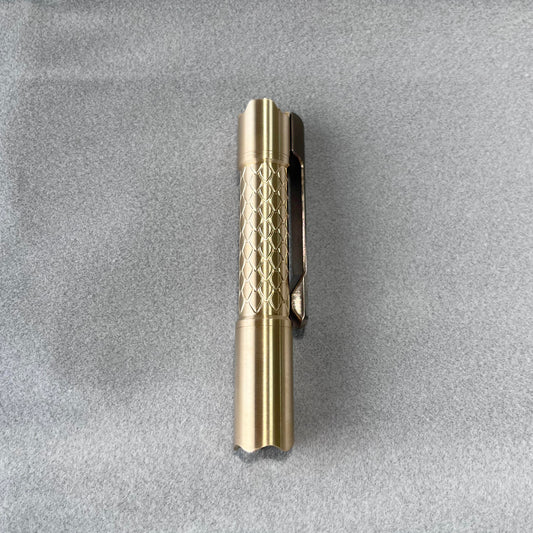 EDOLUC Loong-01 AAA/10440 Brass EDC Flashlight Nichia 519A 4000K/XPL6500K/Samsung5000K LED