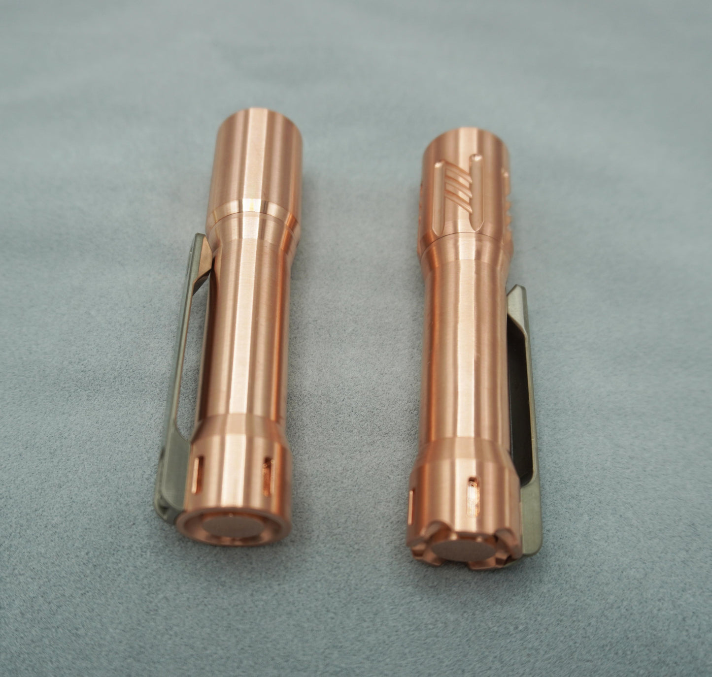 EDOLUC Glow arrow EDC Flashlight Copper Nichia 519a 4000K R9080/Samsung5000K/XPL6500K with Type-C 14500/AA Battery